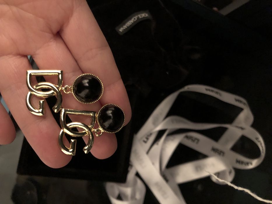 Dolce gabbana сережки серьги оригинал дольче