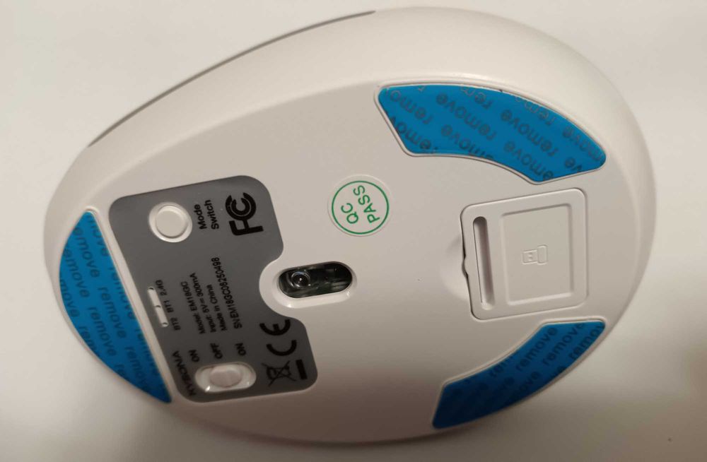 Нова вертикальна мишка Kysona EM18 White 2.4G/Bluetooth 4000 DPI 500mAh Type-C ![Ціна включає в себе комісію за OLX Доставку]