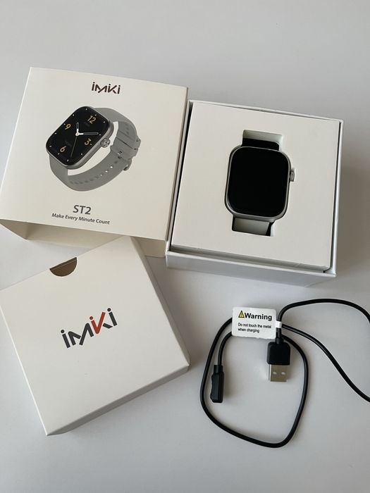Zegarek szary smartwach imiki st2