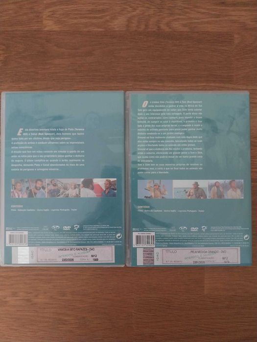 Pack Terrence Hill & Bud Spencer - Caixa Acção - Comedia 2DVD´S