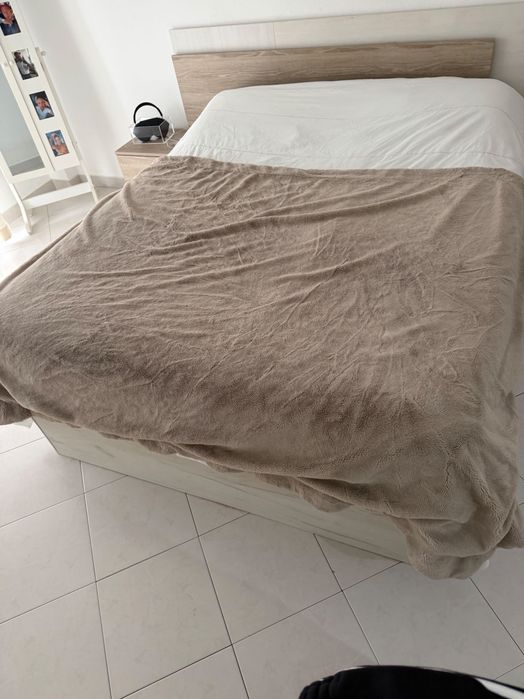 Conjunto quarto cama  casal 150/190 emma colchao