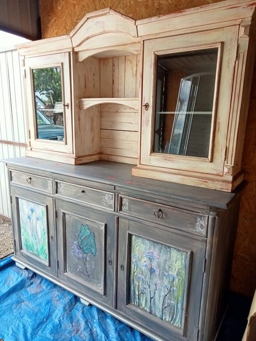 Kredens. Komoda z nadstawką - olcha, autorski pomysł!