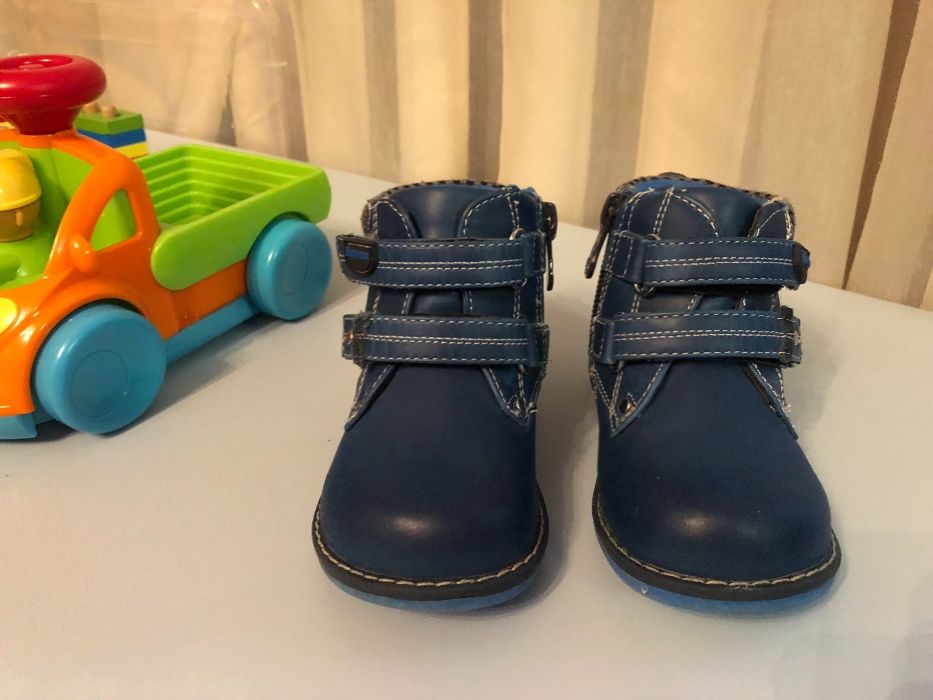 Демисезонные ботиночки Шалунишка. Ортопедические ботинки. Кожаные.