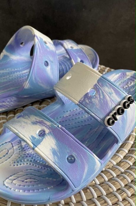 Crocs klapki classic marbled white/oxygen W8 38/39