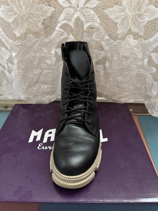 Зимові черевики, шкіряні, хутрові