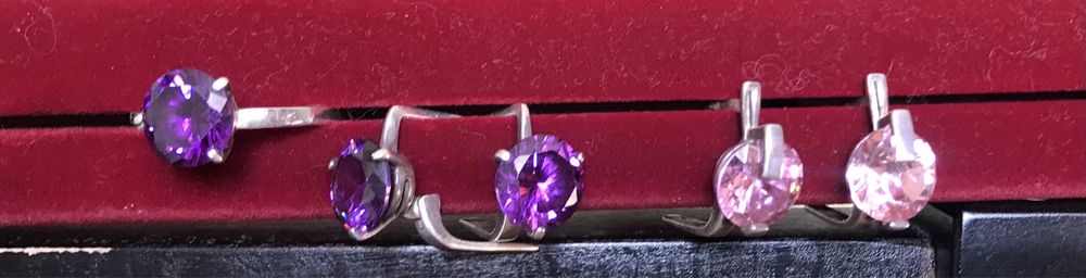 Прикраси срібло, перли