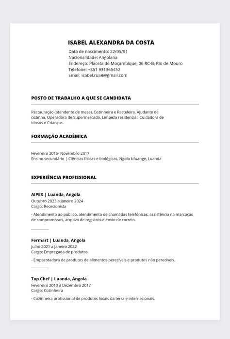 Elaboração, Revisão e Tradução de Currículo