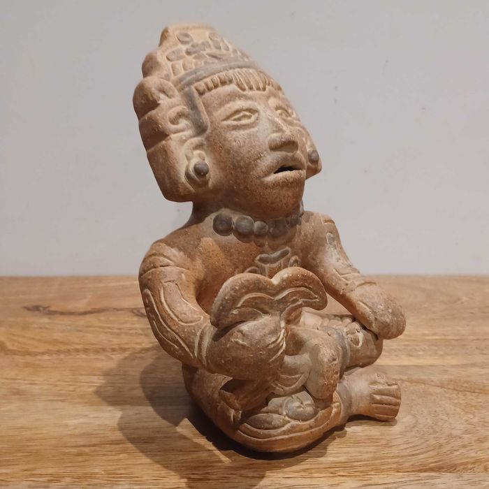 Escultura Estilo Pré-Colombiana - Terracota - Perú – 1983