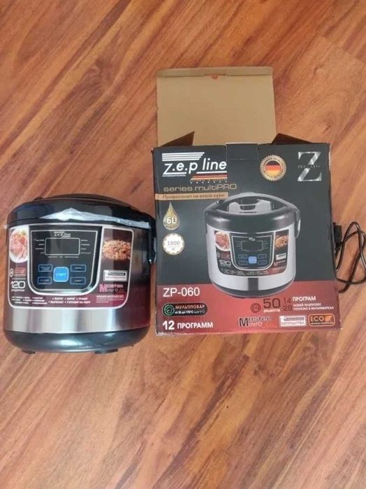 6 л мультиварка 12 программ 120 рецептов с цифровым дисплеем