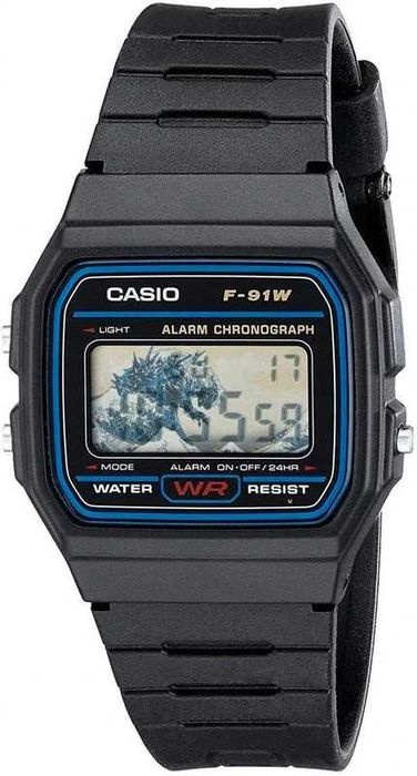 Casio F91W Modificado – Edição Godzilla, Novo
