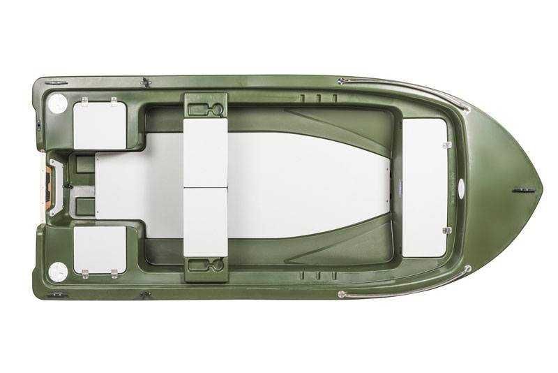 Łódź wędkarska 370 Model Deluxe z wiosłami z polietylenu lekka i łatwa w utrzymaniu