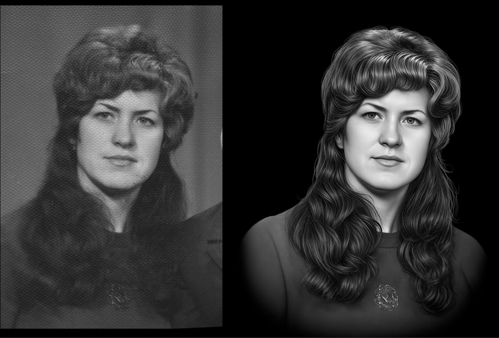 Ретуш фото для гравіювання, фотоскла та кераміки