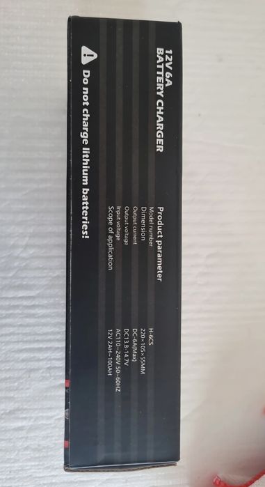 Vendo carregador inteligente de bateria 12V 6A, novo e na caixa.