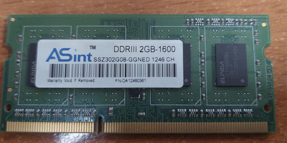 ОЗУ для ноута 2 Гб, DDR3
