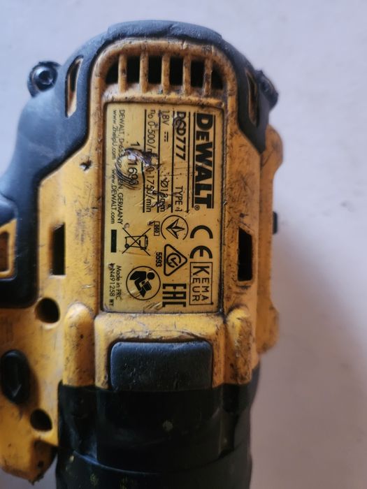Дриль-шурупокрут DeWalt dcd777, dcd771 (новий двигун)