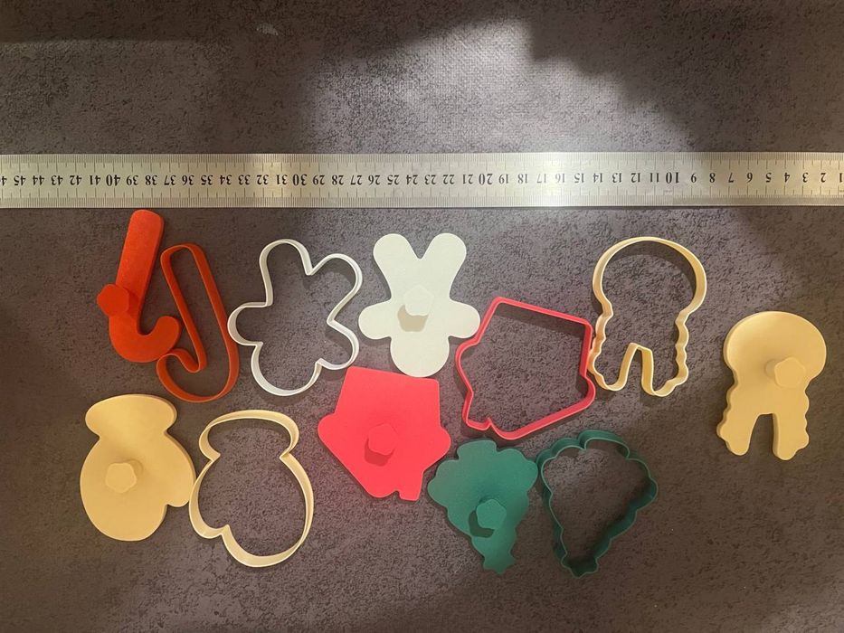 Різдвяні вирубки для печива, штамп для пряників