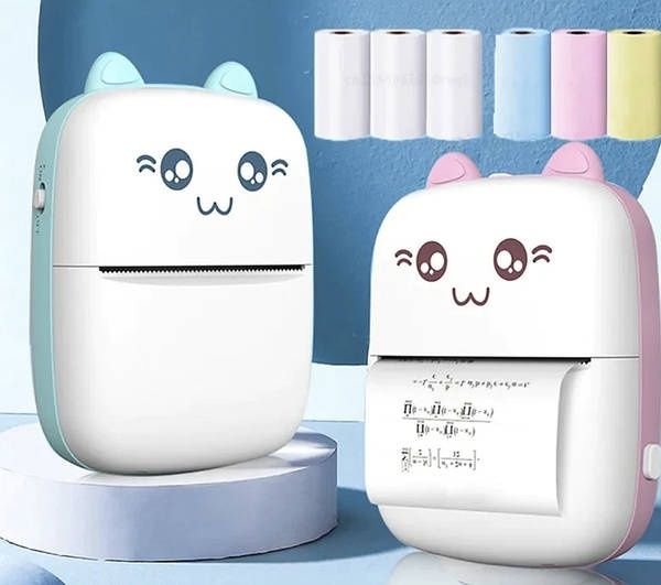 Міні-принтер дитячий голубий рожевий