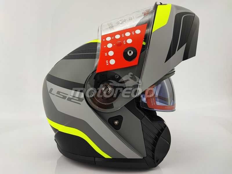 WYPRZEDAŻ Kask Szczękowy Blenda LS2 FF908 Strobe II Monza Black Yellow