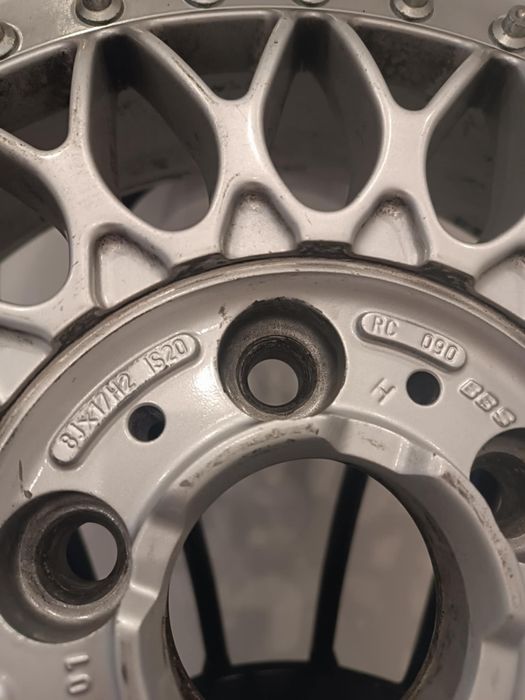 Alufelga BBS RC 090 5x120 z deklem oryginalny stan.