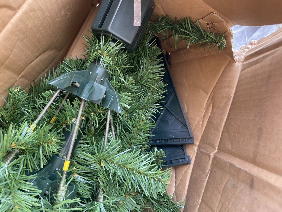 Arvore de natal em caixa