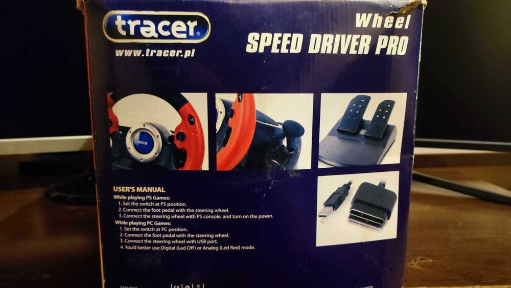 Kierownica TRACER Speed Driver Pro MX-V9 Vibration.