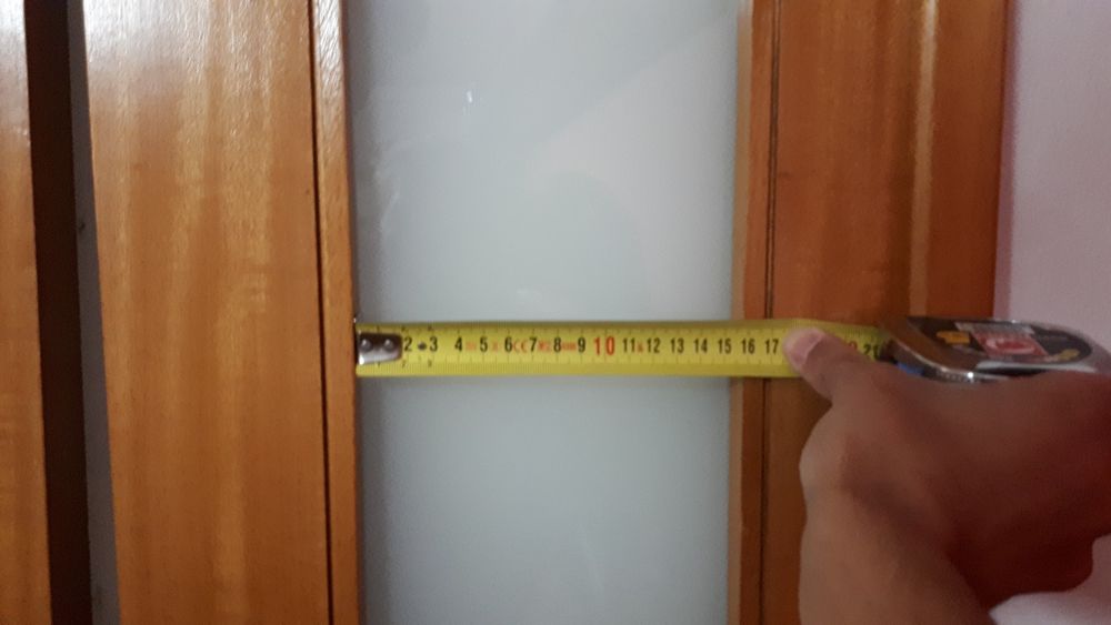 Porta interior em vidro fosco