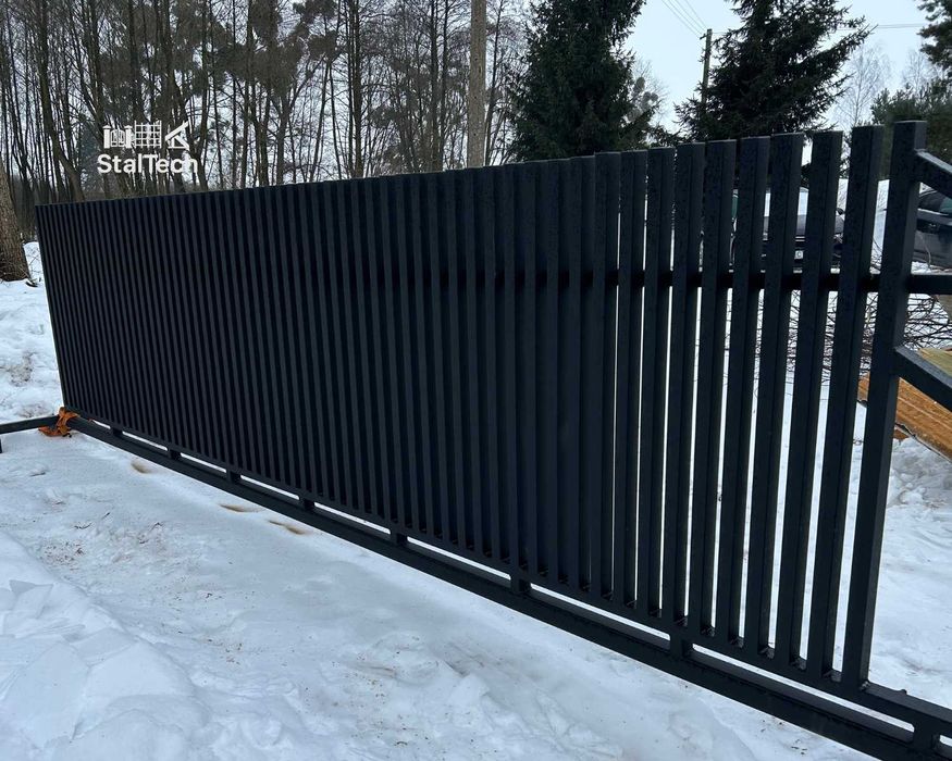 Brama wjazdowa grzebieniowa przesuwna/ dwuskrzydłowa ogrodzenie G-4