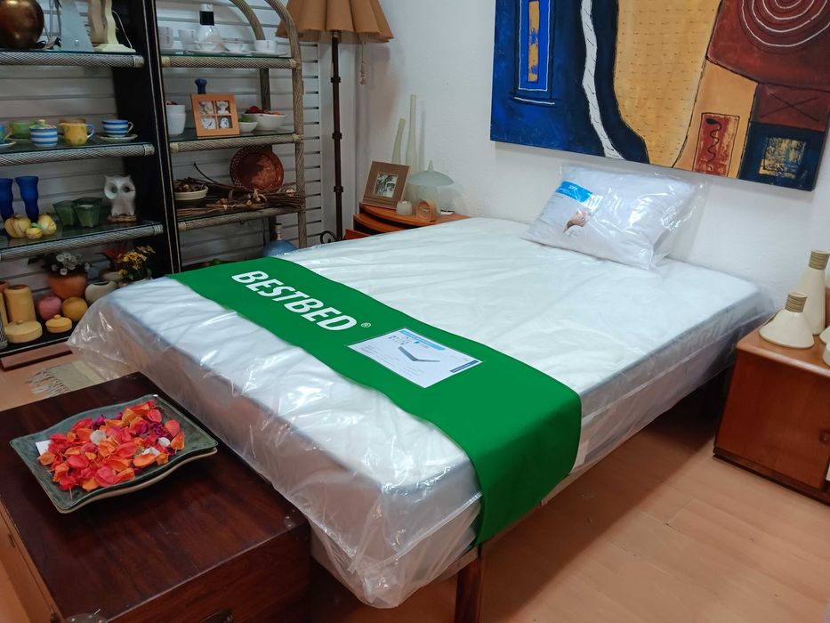 Double Mattress with Viscoelastic Foam, 190 x 140 cm, BRAND NEW64284144254466120