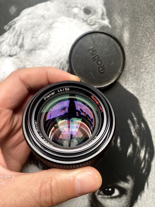 Carl Zeiss Planar 1.4 50mm HFT Rolleiflex SL made in Germany QBM