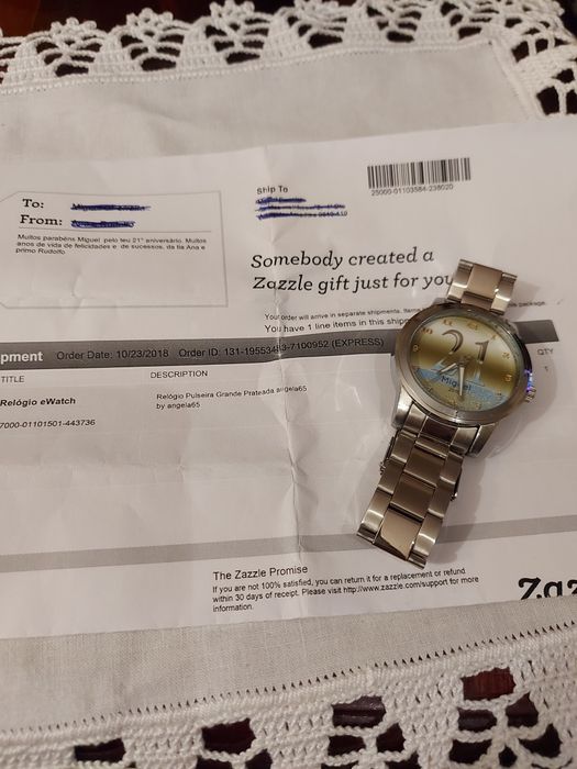 Relógio e Watch - Zezzle Personalizado - 21 - Miguel