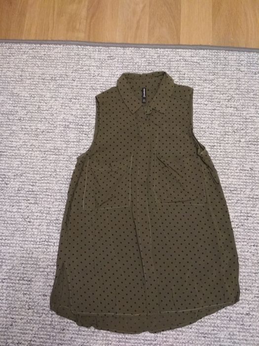 Bezrękawniki Stradivarius w czarne groszki  , rozmiar S.