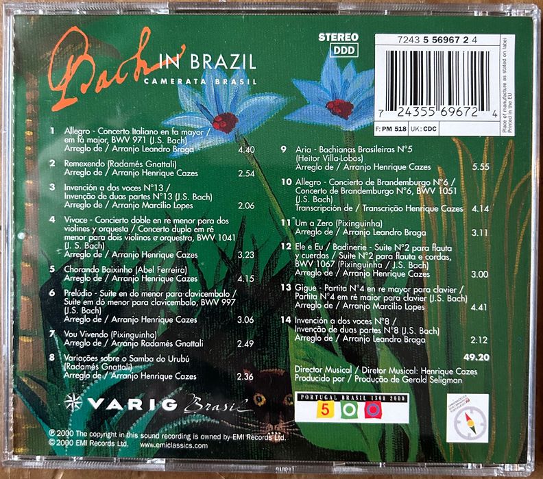 CD Camerata Brasil - Bach in Brazil