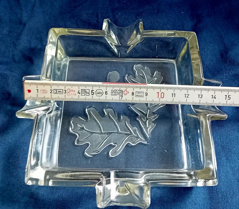 Wiekowa Niemiecka szklana popielnica