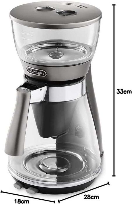 De'Longhi Clessidra ICM 17210 ekspres przelewowy do kawy 1,25l srebrny