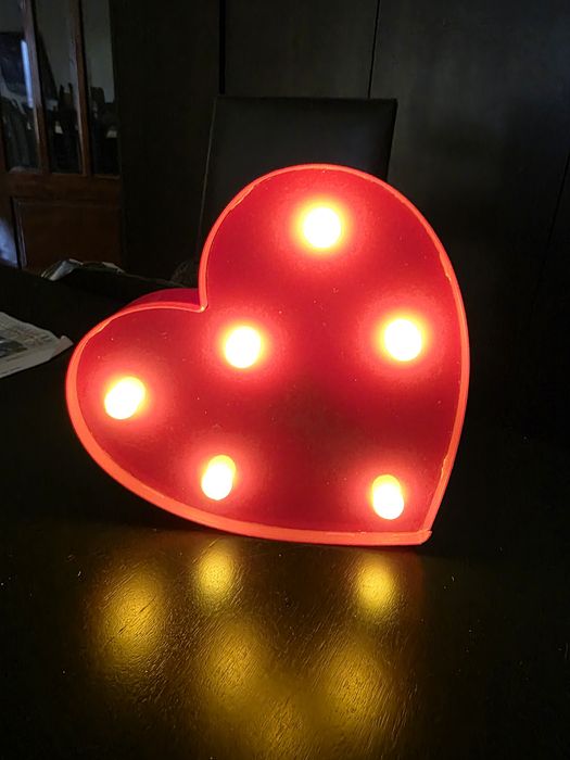 Letras com iluminação