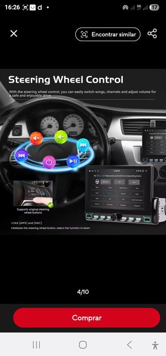 Rádio de carro novo