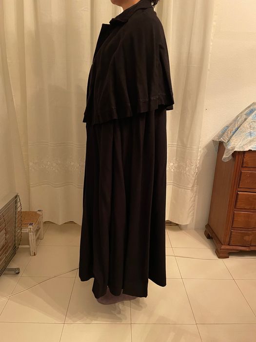 Capa preto fazenda unissexo quente para inverno