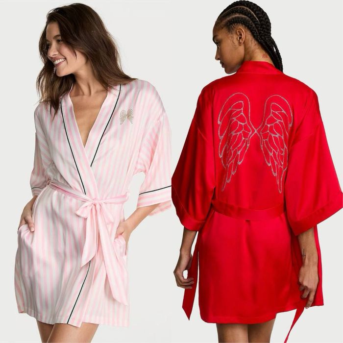 Халат Вікторія Сікрет , сатиновий халат VICTORIA’S SECRET, оригінал