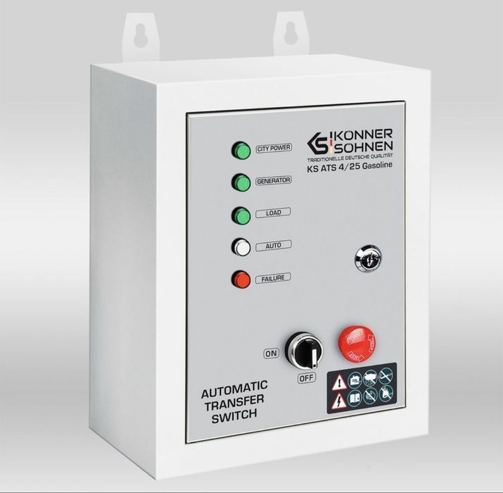 Блок АВР Konner&Sohnen KS ATS 4/25 Gasoline 230/400 В, 5.75/13 квт,25А