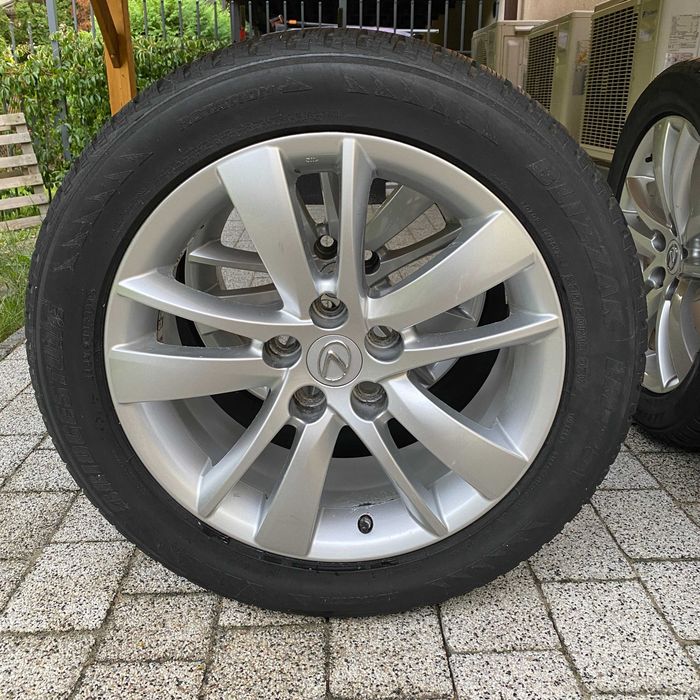 Oryginalne felgi Lexus 18" 5x120 + Bridgestone Blizzak 235/50 R18