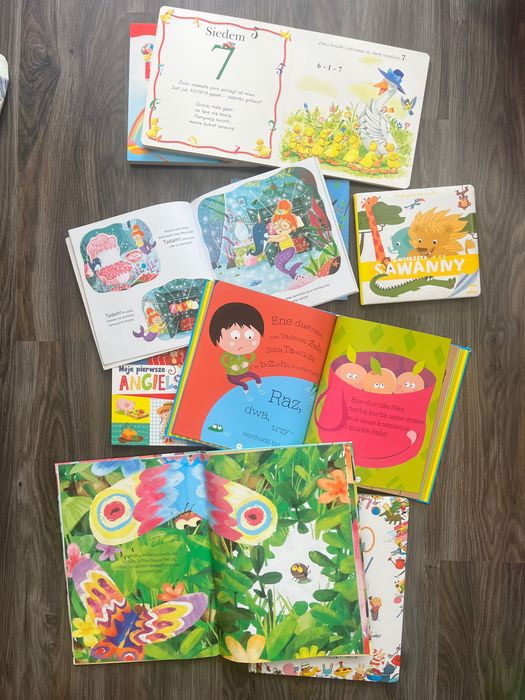 Zestaw 9 książek dla dzieci  - edukacyjne i bajki