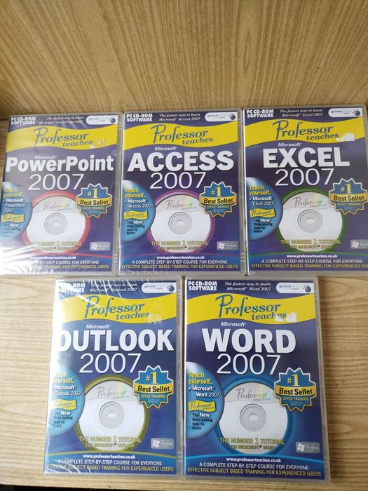 Пошаговый курс на дисках  2007, word, exel, PowerPoint, access 2007