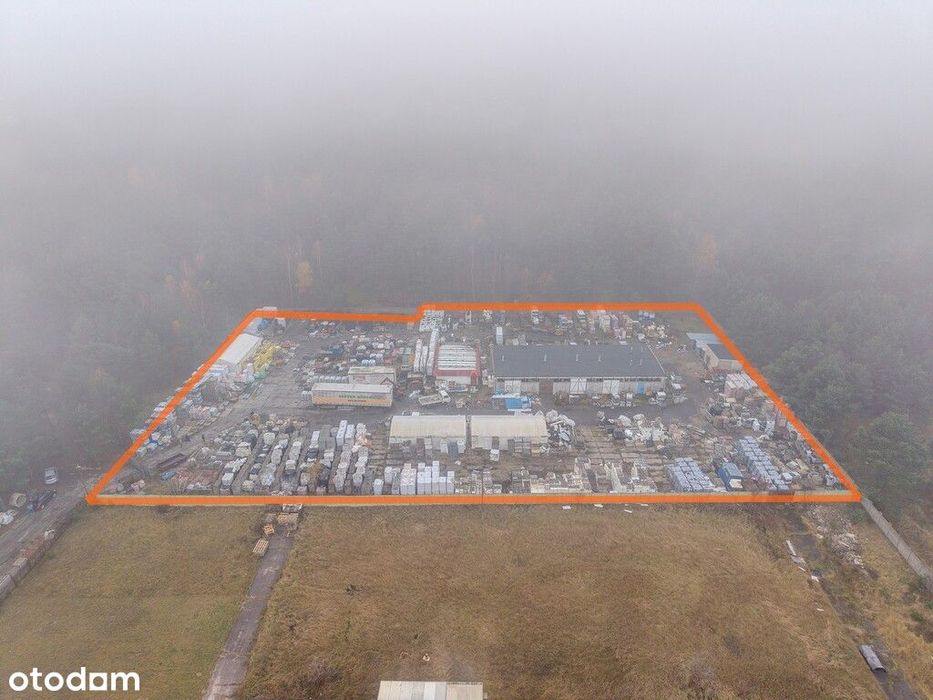 Teren produkcyjny 7260 m2 z magazynem