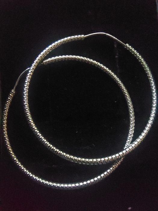 Kolczyki srebrne kółka