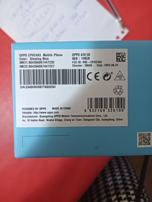 Smartphone OPPO A 78 5G