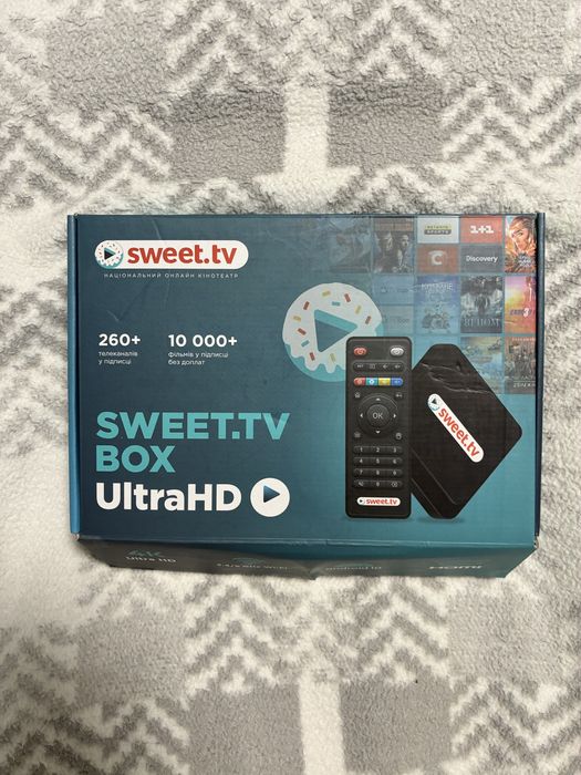 SWEET.TV Box UltraHD – Android TV приставка, повний комплект