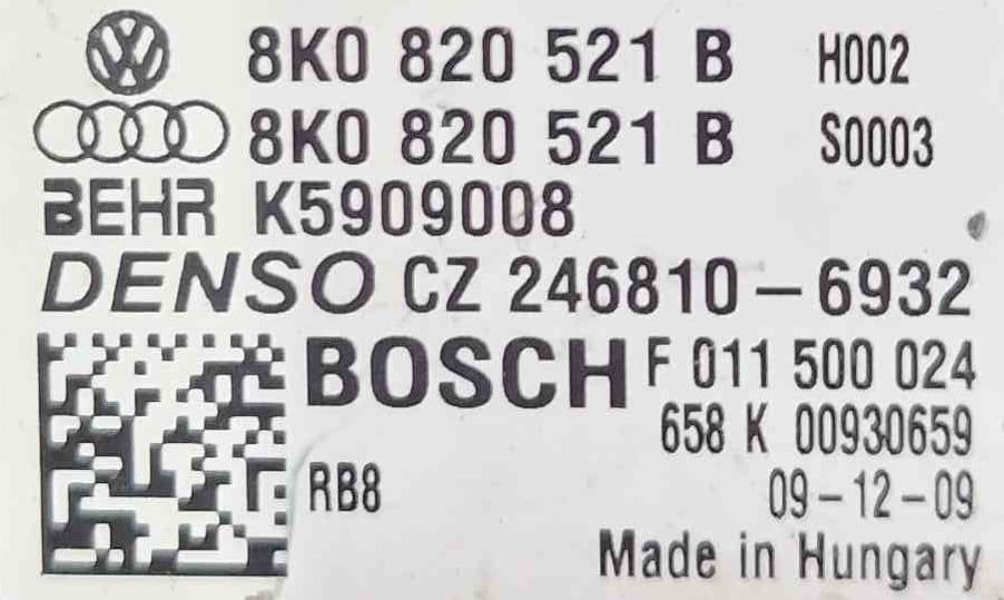 Resistência da Chauffage / Sofagem CZ2468106932 - AUDI A5
