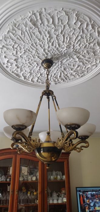 Candeeiro de Teto estilo Art Déco Vintage para Sala – Candeeiro Suspenso