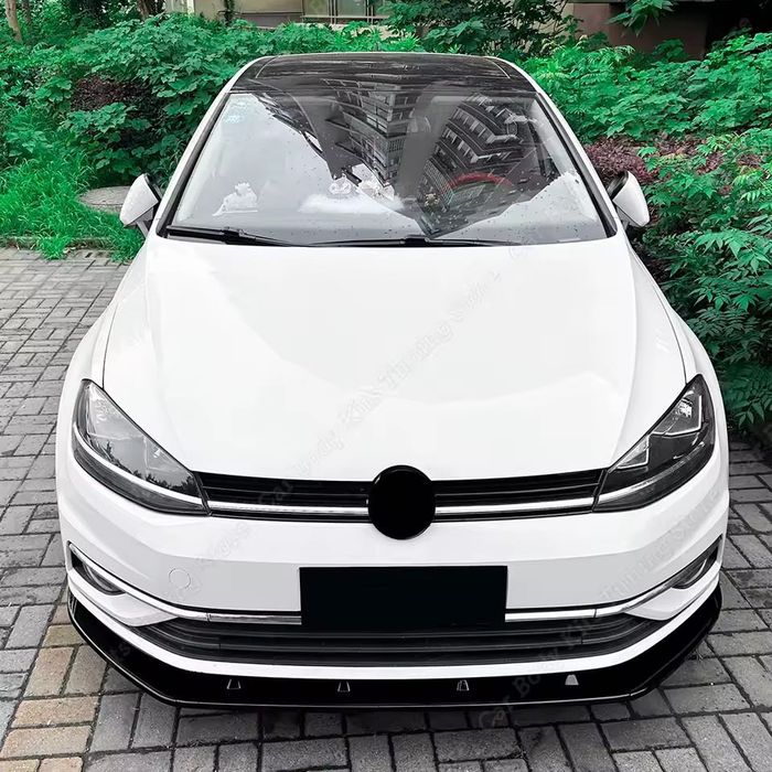 Губа на передний бампер Volkswagen Golf 7 юбка бампера сплитер гольф