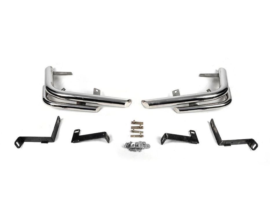 Nissan X-trail T31 2007-2014 рр. Задні кути AK003-Double (2 шт., нерж.)